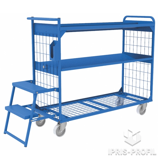 Ladder trolleys for product placement ТDR.02