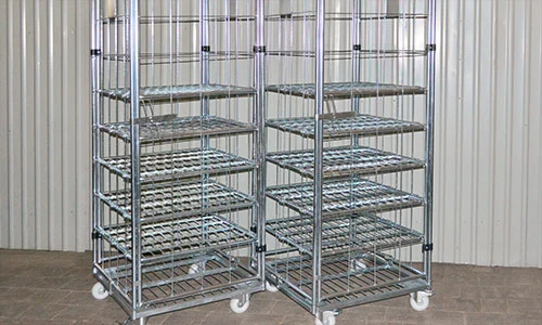 ROLL CONTAINERS WITH MAXIMUM ALLOWABLE NUMBER OF SHELVES