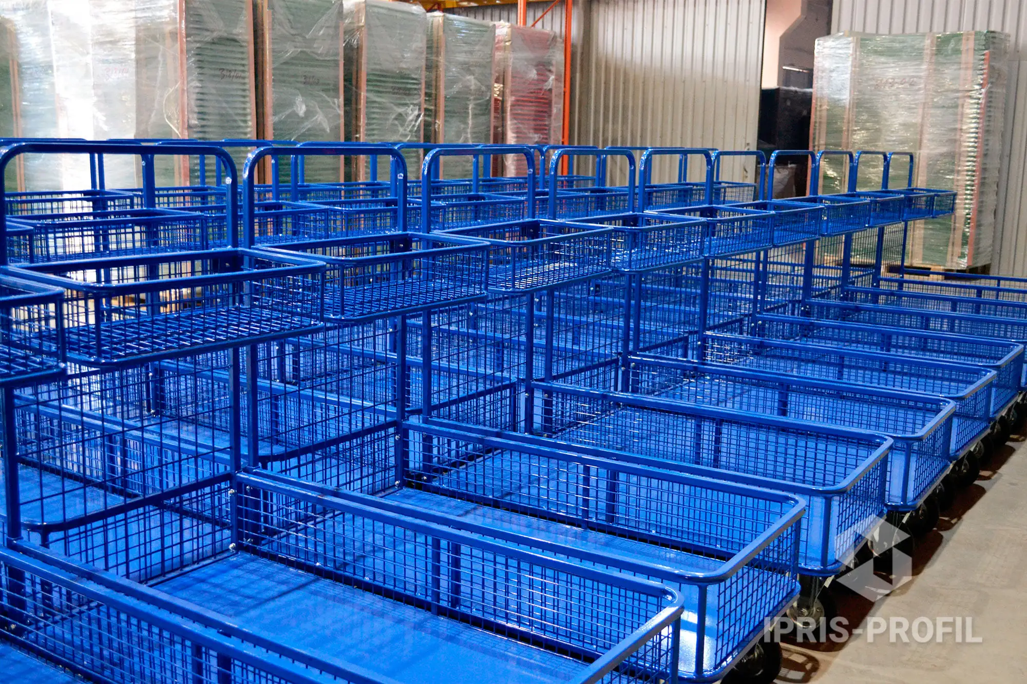 Warehouse trolleys with a load capacity of up to 200 kg