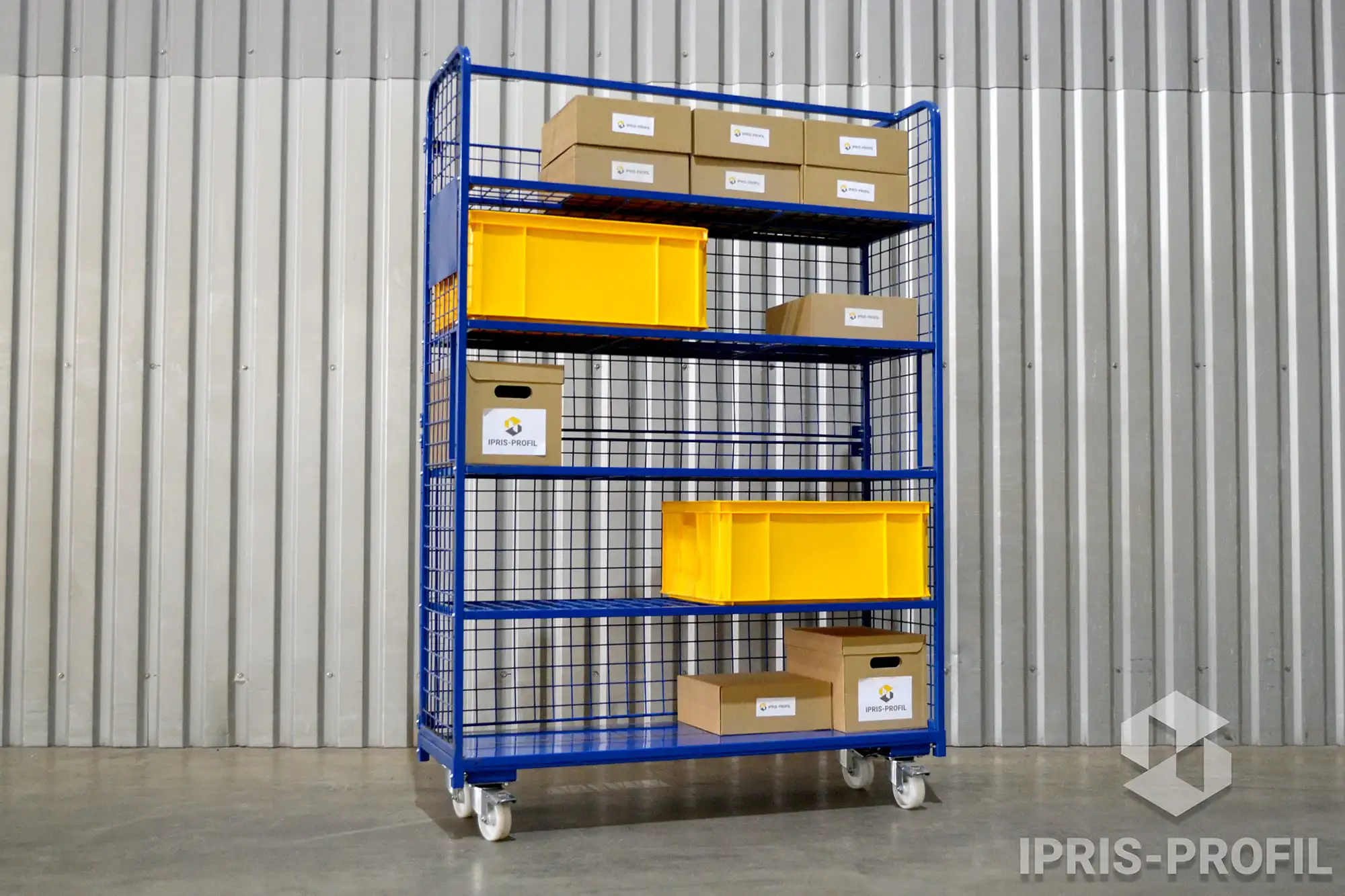 euro container shelf trolley